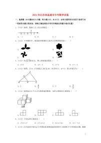 江苏省盐城市2024年中考数学水平提升模拟试题（含解析）