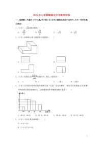 山东省聊城市2024年中考数学水平提升模拟试题（含解析）