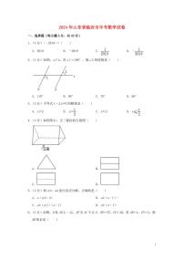 山东省临沂市2024年中考数学水平提升模拟试题（含解析）