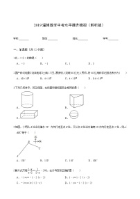 2024年淄博数学中考水平提升模拟(解析版)