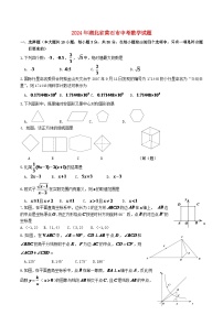 湖北省黄石市2024年中考数学水平提升模拟试题