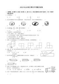 2024年山东省日照市中考数学模拟试题(Word版-含解析)