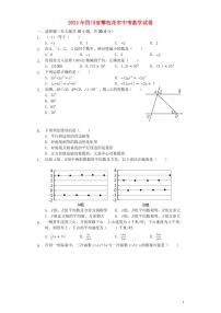 四川省攀枝花市2024年中考数学模拟试题（含解析）