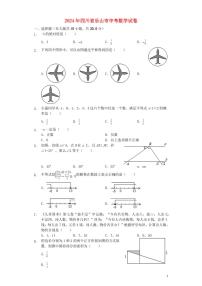 四川省乐山市2024年中考数学模拟试题（含解析）