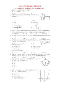 四川省成都市2024年中考数学模拟试题（含解析）