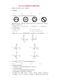 山东省德州市2024年中考数学模拟试题（含解析）