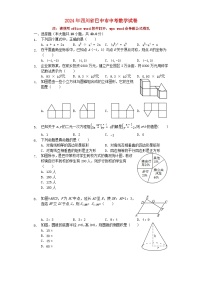 四川省巴中市2024年中考数学模拟试题（含解析）