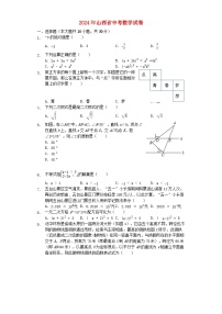 山西省2024年中考数学模拟试题（含解析）