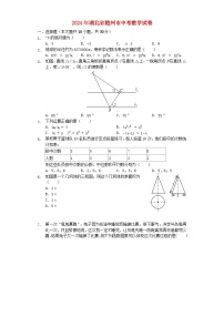 湖北省随州市2024年中考数学模拟试题（含解析）
