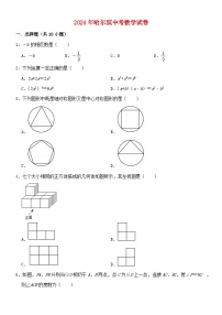 黑龙江省哈尔滨市2024年中考数学模拟试题