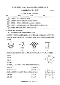 2025北京朝阳初三（上）期末数学试卷