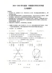 江苏省 南京联合体2024-2025学年九年级上学期数学期末试题