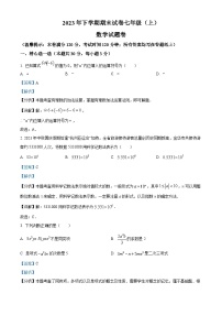 浙江省金华市东阳市2023-2024学年七年级上学期期末数学试题（解析）