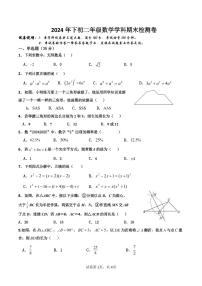 湖南省衡阳市衡阳市四校2024-2025学年八年级上学期1月期末考试数学试题