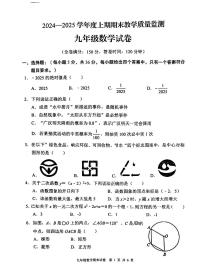 四川省德阳市广汉市2024-2025学年九年级上学期1月期末数学试题
