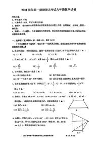 2025年上海市宝山区 初三一模 数学试卷