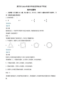 湖北省黄石市2024年中考模拟数学试题（解析版）