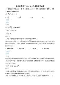 湖北省荆门市2024年中考模拟数学试题（解析版）