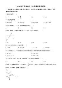 江苏省宿迁市2024年中考模拟数学试题（原卷版）
