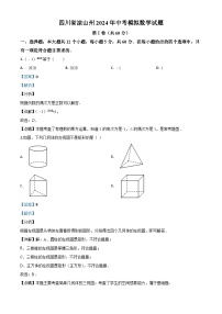 四川省凉山州2024年中考模拟数学试题（解析版）