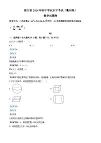 浙江省衢州市2024年中考模拟数学试题（解析版）