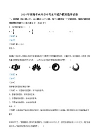 2024年湖南省永州市中考水平提升模拟数学试卷（解析版）