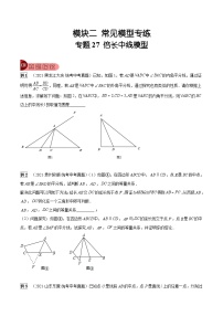 中考数学一轮复习真题探究+变式训练专题27 倍长中线模型（2份，原卷版+解析版）