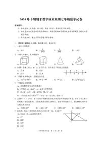 湖南省岳阳市2024-2025学年七年级上学期1月期末数学试题