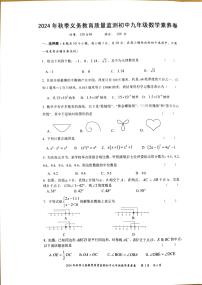 湖南省株洲市醴陵市2024—2025学年九年级上学期1月期末数学试题