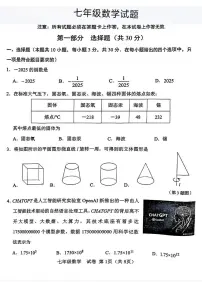 辽宁省大连市金普新区2024-2025学年七年级上学期期末数学试题