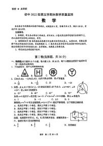 四川绵阳2024-2025学年九年级上学期期末考试数学试题