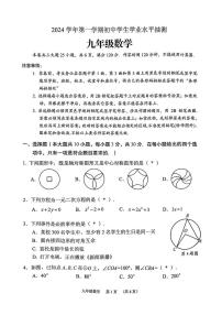 广东省广州市荔湾区2024-2025学年九年级上学期1月期末数学试题