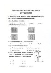 山东省淄博市高新区2024-2025学年八年级上学期1月期末数学试题