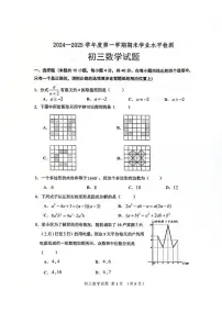 山东省淄博市高新区2024-2025学年八年级上学期1月期末数学试题