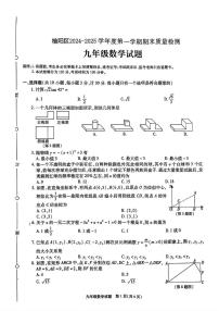 陕西省榆林市榆阳区2024-2025学年九年级上学期期末检测数学试题