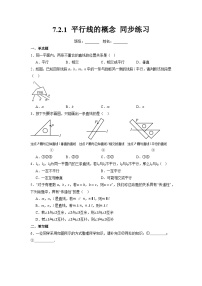 初中数学人教版（2024）七年级下册（2024）7.2.1 平行线的概念优秀同步练习题