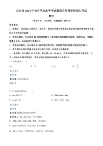 2024年四川省宜宾中考数学模拟试题 （解析版）