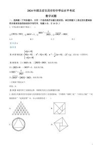 2024年湖北省宜昌市中考数学模拟试题（解析版）