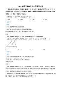 2024年四川省南充市中考数学模拟试题（解析版）