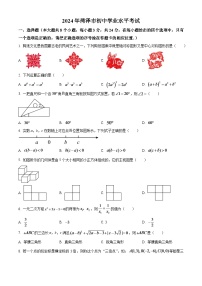 2024年山东省菏泽市中考数学模拟试题（原卷版）