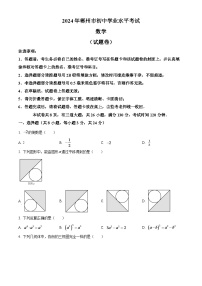 2024年湖南省郴州市中考数学模拟试题（原卷版）