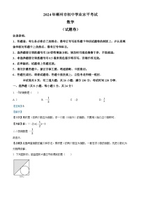 2024年湖南省郴州市中考数学模拟试题（解析版）