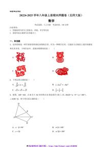 20224～2025学年浙教版八年级数学上册期末押题卷试卷(含答案+解析)