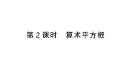 初中数学人教版（2024）七年级下册（2024）8.1 平方根习题ppt课件