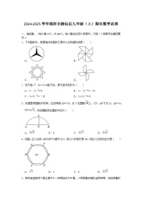 四川省绵阳市游仙区2024-2025学年九年级上学期1月期末数学试题