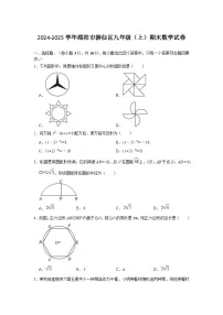 四川省绵阳市游仙区2024-2025学年九年级上学期1月期末数学试题