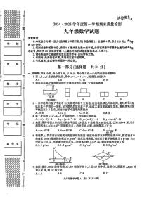 陕西省榆林市榆阳区2024—2025学年度第一学期末九年级数学试题
