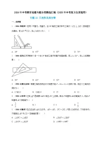 【备战2025年中考】一轮复习 初中数学 真题分项汇编 专题16 三角形及其全等(原卷版+解析版)
