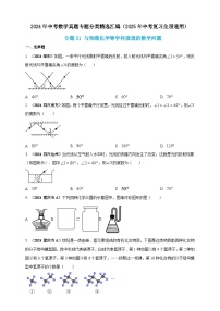 【备战2025年中考】一轮复习 初中数学 真题分项汇编 专题训练31 与物理化学等学科渗透的数学问题（原卷版+解析版）