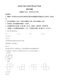 2024年辽宁省沈阳市中考数学模拟试卷（解析版）